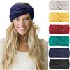 DRESHOW 6 Pezzi Fasce per Capelli Tessuto di Lana Turbante Fascia da Donna Invernale Accessori Cerchietti per Donna Ragazze