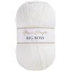 Utopia Crafts Big Boss 400g Filato Acrilico Maglia & Uncinetto - 1200m Gomitolo, Lavabile Lavatrice, Oeko-Tex Certificato, per Maglioni, Coperte, Sciarpe & Cappelli (Bianco Morbido)