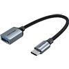 Vention Adattatore Vention OTG USB-C 3.0 a USB-A M/M 15cm Grigio [6922794755079]