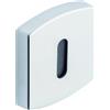 Vachette assa abloy Rosone quadrata cromata in velluto - Chiave L - Muze et Artis - Venduto da 2 - Vacchetta