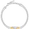 TRUSSARDI T-Logo Bracciale Donna in Acciaio, Zirconi - TJAXC27