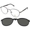 Carrera CA 368/C CAG/UC | Occhiali da Vista con Clip da Sole | Prova Online | Metallo | Tondi | Rutenio | Adrialenti