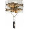 Amig - Griglia Doppia per Barbecue - 50 x 32 cm - Acciaio Inossidabile - Griglia BBQ per Carne e Verdure - MOD. AM34