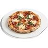 Amig - Kit per pizza alla griglia - Pietra in cordierite e piastra in alluminio - Diametro pietra 33 cm - Diametro piastra 31,5 cm - Adatto per forno e barbecue - Mod. AM27