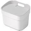 Curver Keter Pattumiera da 5 Litri per la Raccolta Differenziata Ready To Collect, con Supporto a Parete, Ideale la Cucina e il Bagno, 100% Riciclato, Bianco
