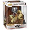 Funko POP! Deluxe: Star Wars: The Mandalorian - Mando On Bantha With Grogu (The Child, Baby Yoda) - Figura in Vinile da Collezione - Idea Regalo - Merchandising Ufficiale - TV Fans
