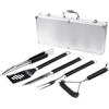 Amig - Valigetta con 5 Accessori per Barbecue - Acciaio Inossidabile - Set Completo di Utensili con Custodia - Accessori Pratici e Presentazione Curata per Regalo - Mod. AM01