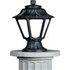 B·LED BARCELONA LED BarcelonaLED Fumagalli Lanterna da Piede Esterna IP55 per Giardino Terrazzo Patio Stile Lampione Classico Nero con Diffusore Opale Attacco E27