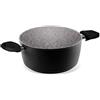 Aeternum, Black Pearl, Casseruola Antiaderente, Adatta a Induzione, Diametro 20 cm, Alluminio, Nera