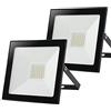 BAKAJI Set 2 Fari Led Esterno 30W Luce Bianco Freddo 6500K Ultra-Luminoso 3000LM Lampada Faro Faretto Slim da Giardino Illuminazione di Sicurezza Faretti Risparmio Energetico Basso Consumo IP65
