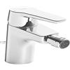Hansa 51433293 Miscelatore bidet/Seduta lavabo Batterie Hansapolo DN15 | Giunto Sferico aeratore, + comando di scarico (metallo) e comando | 6 L/min, sporgenza 106 mm