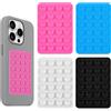Yesimola 4 supporti a ventosa in silicone, autoadesivi per smartphone, ventose in silicone per cellulare, supporto antiscivolo per tutti i modelli di cellulare, selfie e video, vetro o spieg