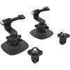 ReaLegend Supporto adesivo flessibile rotante a 360° per Insta360 X5, supporto per casco X4, X3, accessori per Go Pro e supporto per casco per fotocamera sportiva per Osmo Action (Set da 2)
