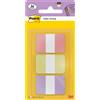 Post-it® Index Segnapagina Post-it® Index Pastel Tabs 24x38 mm - rosa, giallo, viola - conf. 3/12 ff - 686-3 SUN