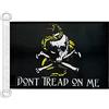 AZ FLAG Bandiera NAVALE Pirata Don't Tread ON Me 45x30cm - Bandiera MARITIMA dei Pirati - Teschio 30 x 45 cm Speciale nautismo