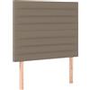 vidaXL Testiere 2 pezzi Tessuto Taupe 80x5x78/88 cm