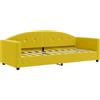 vidaXL Letto da giorno giallo 80x200 cm in velluto