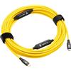 Cobra Tether Cavo Cobra Tether dritto 10 M da Usb-c a Usb-c Giallo Giallo Taglia unica