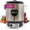 Weck WAT 24A Macchina per conserve 1800 Watt, con rubinetto, senza timer, in acciaio INOX, 230 W