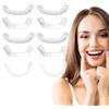 AEIXYA 4 Paia Faccette Dentali Universali Superiore E Inferiore,Dentiera Provvisoria,Protesi Dentale, Provvisoria Denti Finti Per Uomini E Donne Di Denti Cattivi,Denti Finti Da Applicare Da Soli(B)