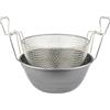 ILSA Friggitrice in ferro spazzolato con cestello a rete Ø 36 cm