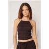 Calzedonia Top Con Balze Marrone