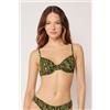 Calzedonia Balconcino Costume Natural Tie-dye Verde
