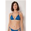 Calzedonia Triangolo Costume Shiny Satin Blu