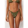 Calzedonia Brasiliana Lacci Costume Natural Tie-dye Verde