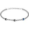 Clondo Bracciale Uomo Donna Inter in Acciaio - Collezione Ufficiale Calcio - Accessorio Elegante e Sportivo con Logo - Idea Regalo per Tifosi - Vari Modelli Disponibili (Chain Logo Minimal)