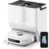 Eureka J20 Robot Aspirapolvere Lavapavimenti con Mappatura, del Mocio Cingolato 8000Pa, Rilevamento Ostacoli 3D, Autopulente Stazione 45°C Asciugatura Aria Calda, 6000mAh,Controllo Vocale/Google/Alexa