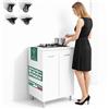 Shally Dogan Cucina Completa 60x40x85cm Bianco Piano Cottura 2 Fuochi con Piastre in Ghisa