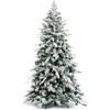 BAKAJI Albero di Natale Innevato Artide 210 cm Folto Foltissimo Realistico 948 Punte