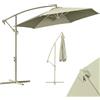 BAKAJI Ombrellone Giardino Decentrato 3x3 Mt Full Sabbia Palo Metallo Gazebo Piscina