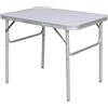BAKAJI Tavolino Pieghevole con Struttura in Alluminio 75x55x60 Ideale per Campeggio