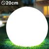 BAKAJI Lampada Sfera da Giardino 20cm Luce Illuminazione Esterno Attacco E27 Bianco