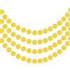 PATIKIL 4 Pz Ghirlanda di Pom Pom 6.5 Piedi Appesa Decorativa Giallo