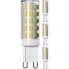 ledscom.de 4x lampadine G9 LED, bianco caldo (2800 K), 3,5 W, 485lm, dimmer a 3 fasi