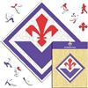 Iconic Puzzles - Fiorentina, Logo, Puzzle di Legno con licenza ufficiale, 100% sostenibile, regalo per adulti e bambini, taglia S, 150 Pz