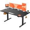 ErGear Scrivania elettrica regolabile in altezza, 160 x 80 cm, scrivania regolabile in altezza con 4 funzioni di memoria, tavolo da gioco con piano in quattro pezzi