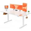 ErGear Scrivania Regolabile in Altezza per Ufficio e Computer 140 x 70 cm, Con Pannello Intelligente a 4 Memorie e Piano Assemblato