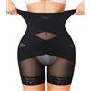 Nebility Biancheria Intima Modellante per Il Controllo della Pancia, a Vita Alta, Sollevamento dei Glutei, Mutandine a Pantaloncino per Una Coscia più Sottile, Nero, Large