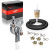 1PZ F01-M2N - Interruttore carburante 6 mm, valvola universale con serbatoio olio e tazza olio per moto ATV Quad Pit Dirt Bike Go Kart
