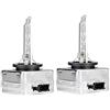 Qiilu 2 Pezzi D1S 6000K 35W Lampadina Sostituzione Lampada allo Xeno con Base in Metallo Bianco
