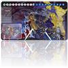 Four leaves Gioco da Tavolo Digimon Tappetini per Carte + Borsa Regalo Gratuita, Tappeto da Gioco TCG Dimensioni 60X35CM Compatibile con MTG TCG Digimon con Zone per Carte (487460), 20220823