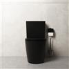 Parama Vaso filomuro monoblocco rimless con cassetta e sedile copri-wc nero opaco | Vienna