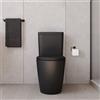 Parama Vaso filomuro monoblocco h44,5cm tornado con cassetta e sedile copri-wc nero opaco | Europa Comfort