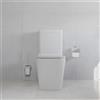 Parama Vaso filomuro monoblocco rimless con cassetta e sedile copri-wc bianco lucido | Londra