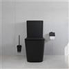 Parama Vaso filomuro monoblocco rimless con cassetta e sedile copri-wc nero opaco | Londra
