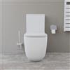 Parama Vaso filomuro monoblocco tornado con cassetta e sedile copri-wc bianco lucido | Riga